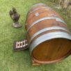 Abri rustique pour poules avec finition huilée