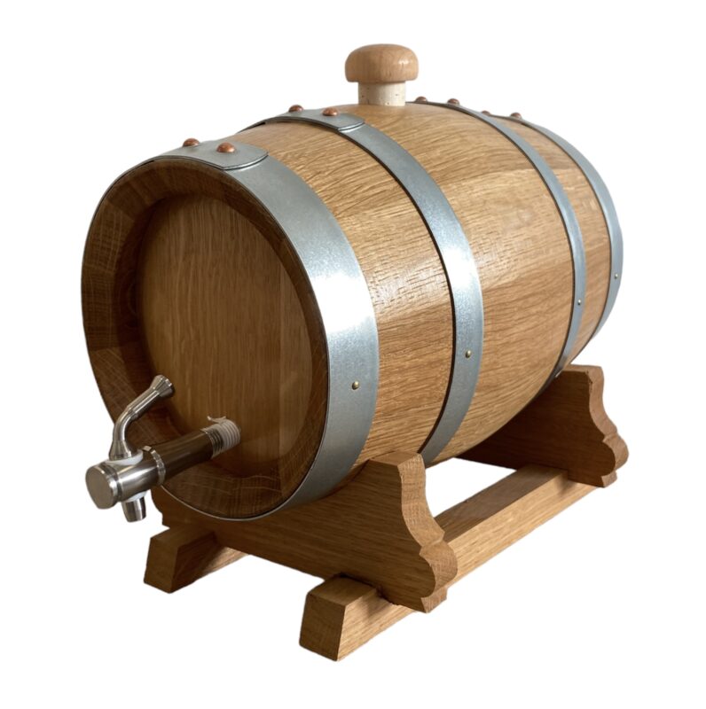 Tonneau décoratif et fonctionnel pour spiritueux – modèle 3 litres