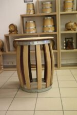 Table haute en chêne - modèle tonneau – Image 3