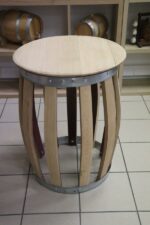 Table haute en chêne - modèle tonneau