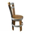 Chaise basse en tonneau – Image 2