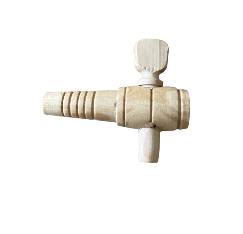 Robinet en bois pour fût 3L ou 5L – trou de 10 mm – La Cave au Tonneau
