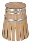 Tabouret en chêne verni – Image 2
