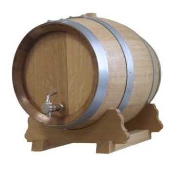Tonnelet en chêne intérieur paraffiné – 1 litre