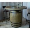 Table brasero tonneau avec feu gaz – Mobilier extérieur effet bois – Image 17