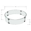 Table brasero tonneau avec feu gaz – Mobilier extérieur effet bois – Image 4
