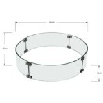 Table brasero tonneau avec feu gaz – Mobilier extérieur effet bois – Image 4