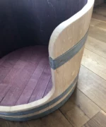 Couchage artisanal en chêne avec finition huilée