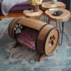 Niche rustique pour petit chien en bois d’aulne