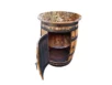 Tonneau bar en fût de whisky – Meuble de rangement rustique – Image 4