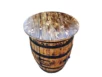 Tonneau bar en fût de whisky – Meuble de rangement rustique – Image 3