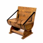 Banc tonneau rustique 3 en 1 – Rangement, assise et table basse – Image 6