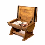 Banc tonneau rustique 3 en 1 – Rangement, assise et table basse – Image 4