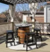 Table tonneau extérieure – Fût de whisky & plateau en polybois – Image 4
